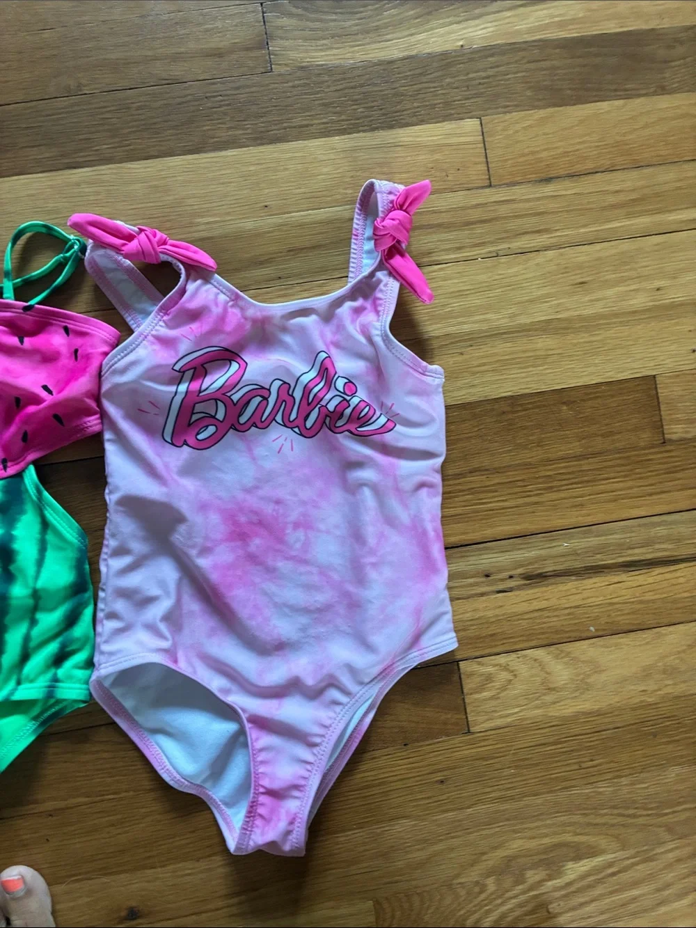 Girls Mixed One-Piece Swimsuit Lot - Bright Multicolor Styles size 6